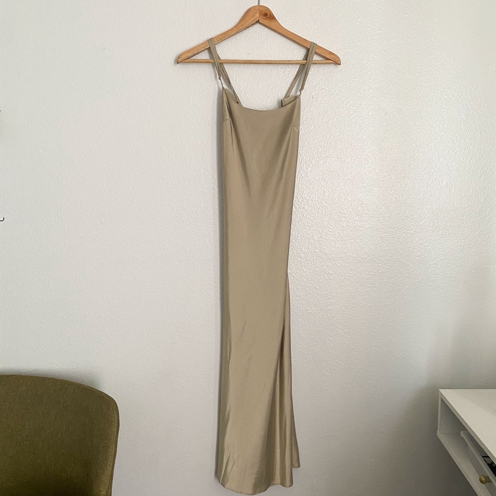 Satin Cross Back Midi Dress from Nasty Gal 
Barely Worn